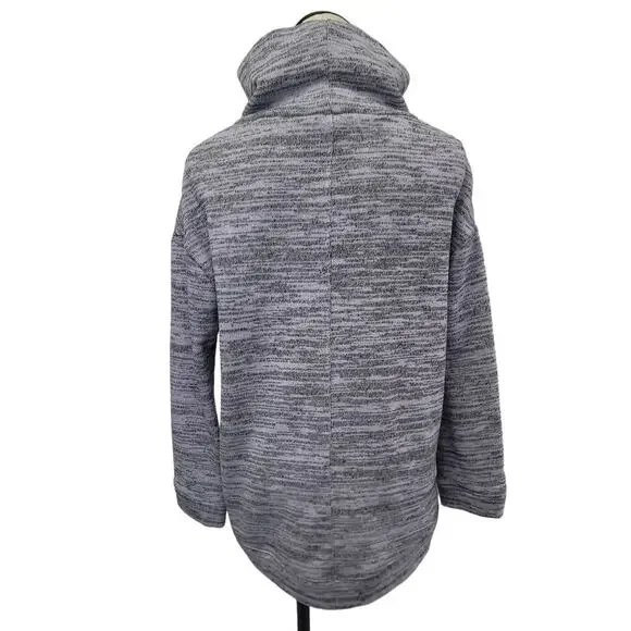 Anthropologie Saturday Sunday Oversized Spacedye Sweatshirt in Lavender Gray - Picture 4 of 10